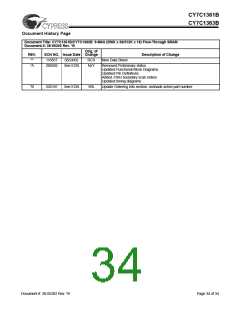 浏览型号CY7C1361B-133BGC的Datasheet PDF文件第34页