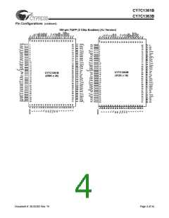 浏览型号CY7C1361B-133BGC的Datasheet PDF文件第4页