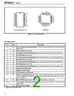 浏览型号MT8804AE的Datasheet PDF文件第2页