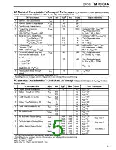 浏览型号MT8804AE的Datasheet PDF文件第5页