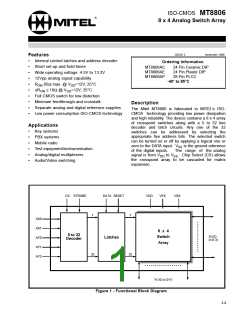 浏览型号MT8806的Datasheet PDF文件第1页