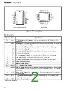 浏览型号MT8806的Datasheet PDF文件第2页