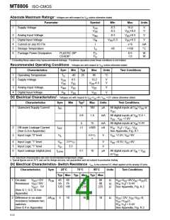 浏览型号MT8806的Datasheet PDF文件第4页