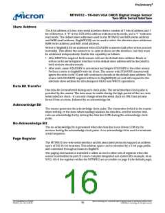 浏览型号MT9V012的Datasheet PDF文件第16页