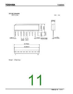 浏览型号TA8000S的Datasheet PDF文件第11页