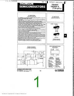 浏览型号TBA800的Datasheet PDF文件第1页