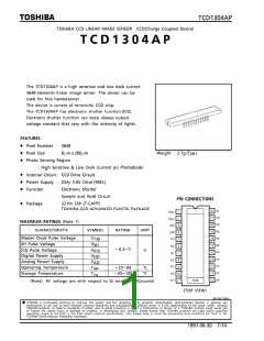 浏览型号TCD1304AP的Datasheet PDF文件第1页