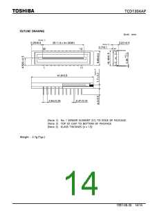 浏览型号TCD1304AP的Datasheet PDF文件第14页