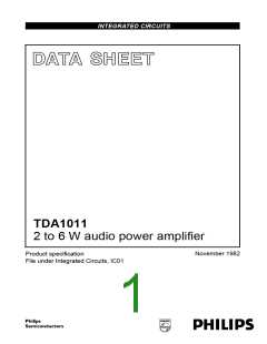 浏览型号TDA1011的Datasheet PDF文件第1页