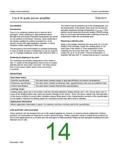 浏览型号TDA1011的Datasheet PDF文件第14页