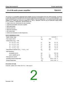 浏览型号TDA1011的Datasheet PDF文件第2页