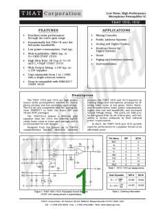 浏览型号THAT1512的Datasheet PDF文件第1页