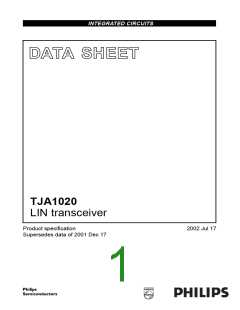 浏览型号TJA1020T的Datasheet PDF文件第1页