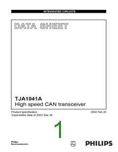 浏览型号TJA1041的Datasheet PDF文件第1页