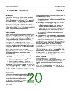 浏览型号TJA1041的Datasheet PDF文件第20页