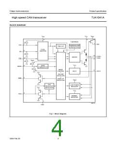 浏览型号TJA1041的Datasheet PDF文件第4页