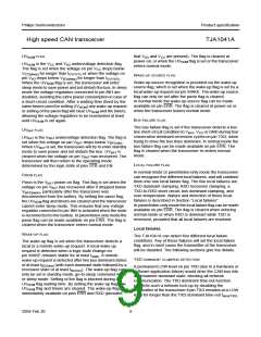 浏览型号TJA1041的Datasheet PDF文件第9页