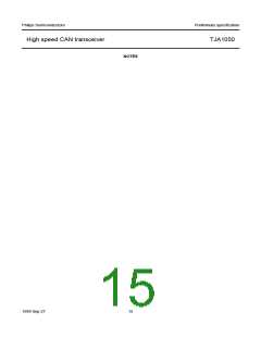 浏览型号TJA1050的Datasheet PDF文件第15页