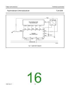 浏览型号TJA1054T的Datasheet PDF文件第16页