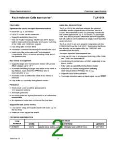 浏览型号TJA1054T的Datasheet PDF文件第2页