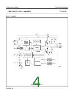 浏览型号TJA1054T的Datasheet PDF文件第4页