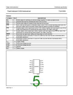 浏览型号TJA1054T的Datasheet PDF文件第5页