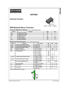 浏览型号KST4401的Datasheet PDF文件第1页