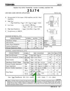 浏览型号2SJ74的Datasheet PDF文件第1页