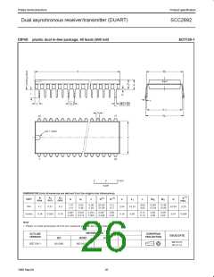 浏览型号SCC2692AC1A44的Datasheet PDF文件第26页
