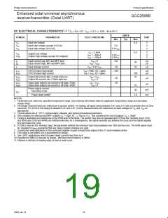 浏览型号SCC2698BC1A84的Datasheet PDF文件第19页