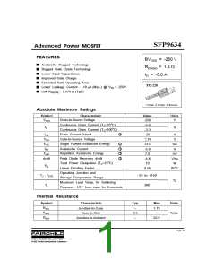 浏览型号SFP9634的Datasheet PDF文件第1页