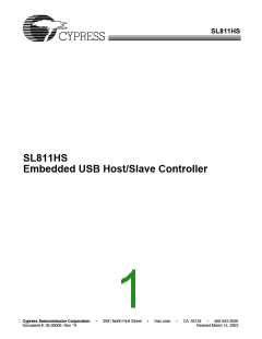 浏览型号SL811HST的Datasheet PDF文件第1页
