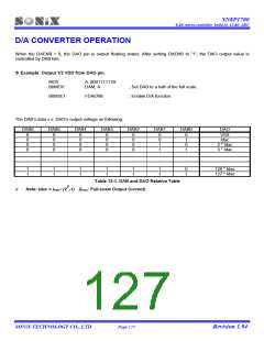浏览型号SN8A1706A的Datasheet PDF文件第127页