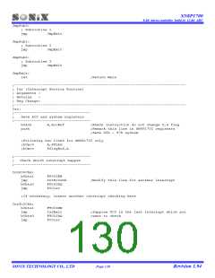 浏览型号SN8A1706A的Datasheet PDF文件第130页