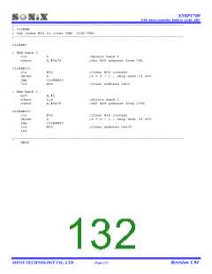 浏览型号SN8A1706A的Datasheet PDF文件第132页