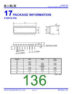 浏览型号SN8A1706A的Datasheet PDF文件第136页
