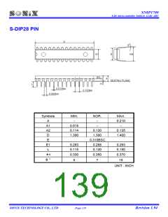 浏览型号SN8A1706A的Datasheet PDF文件第139页