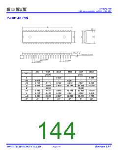浏览型号SN8A1706A的Datasheet PDF文件第144页