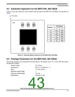 浏览型号MC7445ARX933LF的Datasheet PDF文件第43页