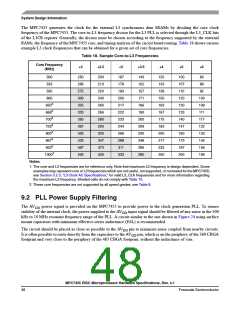 浏览型号MC7445ARX933LF的Datasheet PDF文件第48页