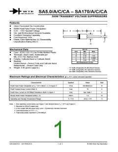 浏览型号SA90CA-TB-LF的Datasheet PDF文件第1页