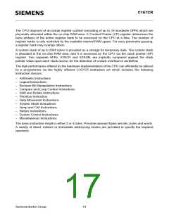 浏览型号SAF-C167CR-LM的Datasheet PDF文件第17页