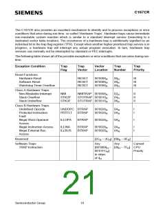 浏览型号SAF-C167CR-LM的Datasheet PDF文件第21页