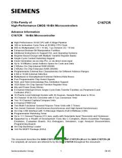 浏览型号SAF-C167CR-LM的Datasheet PDF文件第4页