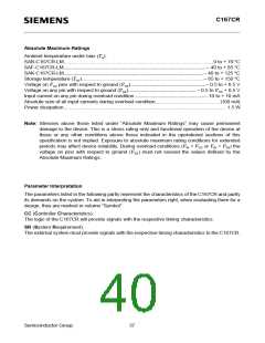 浏览型号SAF-C167CR-LM的Datasheet PDF文件第40页
