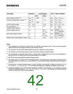 浏览型号SAF-C167CR-LM的Datasheet PDF文件第42页
