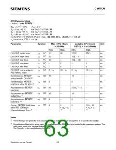 浏览型号SAF-C167CR-LM的Datasheet PDF文件第63页