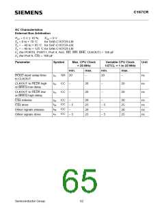 浏览型号SAF-C167CR-LM的Datasheet PDF文件第65页
