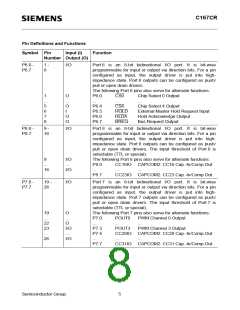 浏览型号SAF-C167CR-LM的Datasheet PDF文件第8页