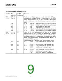 浏览型号SAF-C167CR-LM的Datasheet PDF文件第9页